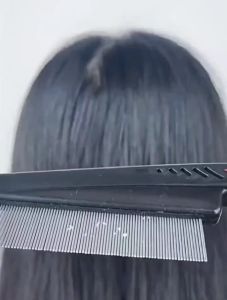 【BUY 1 TAKE 1】Black Stainless Steel Lice Removal Comb Durable And Non-Deformed No Damage To The Scalp Painless Comfortable Easily Remove Lice Dandruff And Fleas Lice Cleaning Comb Hair Healthy Clean Scalp Terminator Scalp Removal Comb Lice Dandruff