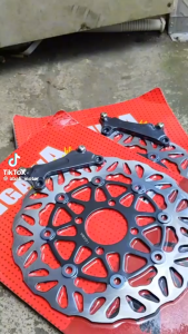 Disc Piringan Cakram Depan Igawa Ukuran 260mm Plus Breket Beat Vario Scoopy