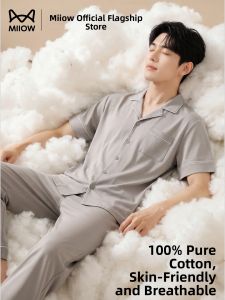 MiiOW | 100% Cotton Mens Sleepwear Big Size