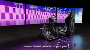 【Local Shipment】Foldable Racing Simulator Steering Wheel Stand Folding Bracket with Gear Lever Pedal Mount Compatible Logitech G29 Thrustmaster T300 PXN A10 For PC Racing Simulation