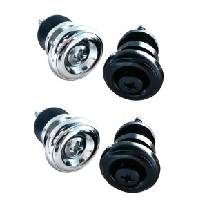 FLEOR 2pcs Mushroom Head Guitar Strap Lock Buttons End Pins for Acoustic Electric Guitar