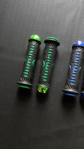 JH Motor Parts Racing Domino Style Handle Grip 702 - Premium Motorcycle Throttle Grip Set for Enhanced Control & Comfort