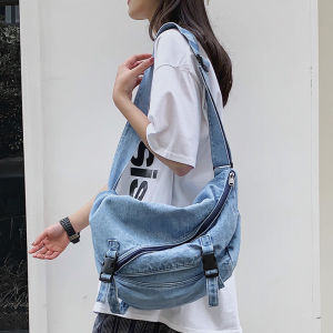 Harajuku Style Shoulder Bag Male College Student Functional Backpack Womens Cross-Body Bag Male Messenger Bag Ins Japanese Style Working Style Bag