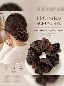 JIUDUOLAN | Leopard Print Fabric Hair Tie Accessory