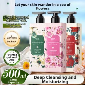 Long-lasting Fragrance Rose Jasmine Cherry Blossom Shower Gel OULIQI