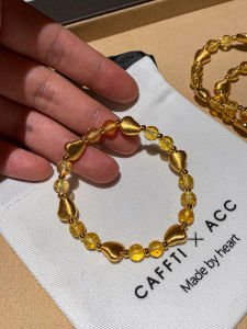 CAFFTI | Wealth Attracting Golden Yellow Crystal Bracelet