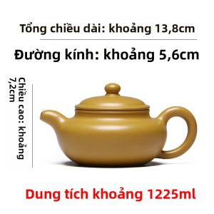 CANGHUTIANXIA | Bình Trà Tím Đất Nung Bằng Tay Nhái Cổ