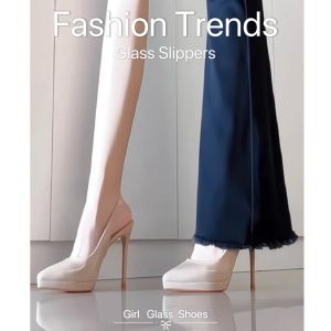 Nude Color Waterproof Platform High Heels Womens New 2025 Model 10cm Professional Non-Tiring Buckle Strap Versatile Sandals