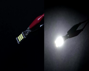 Lampu Senja Sein T15 Dajjal 45 Mata LED Maju Mundur Sepasang Super Bright Motor Mobil