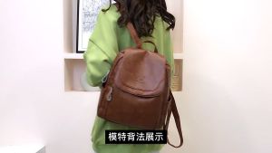 BYO - (COD) Ransel Kulit Wanita Kualitas untuk Anak Perempuan Tas Ransel Kasual Tas Sekolah Tas Punggung Antik Hitam untuk Anak Perempuan Ransel Mochila Tas Wanita Terbaru Tas Wanita Termurah Tas Ransel Wanita Terlaris Tas Ransel Wanita Korea Kekinian