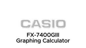 Casio FX-7400GIII Graphing Calculator