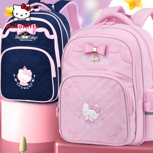 New Hello Kitty Elementary School Backpack Ultra Lightweight Large Capacity Dual Shoulder Bag for Girls Entering School