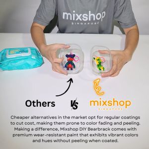 mixshop DIY Fluid Bearbrick Keychain Set Party Gift Children Toys[SG READY STOCK]