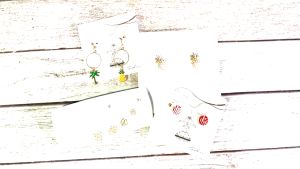925 Silver CNY Pineapple 福 吉祥如意 Pearl Earring Stud