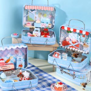 Cute Mini Cat Theme DIY Food Box Toy