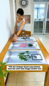 STIKER DINDING UKURAN 52X40CM MOTIF BUNGA ROS BEBAS PILIH MOTIF YA BUNDA