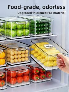 youqin | Food Grade Freezer Dedicated Refrigerator Storage Box with Seal Cover