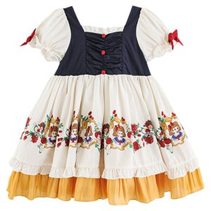 YOEHYAUL | Princess Style Lolita Bowknot Bubble Sleeve Dress