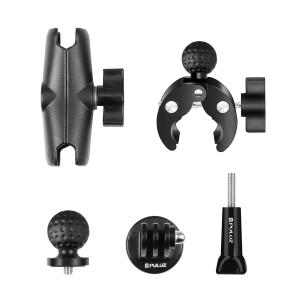 PULUZ | PULUZ Motorcycle Crab Clamp Handlebar Fixed Mount Holder For GoPro MISSION 1/1 PRO Insta360 X6 X5 X4DJIOther Action Cameras(