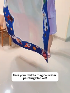 Magic Water Drawing Mat Water Canvas Cartoon letters Kid Painting Set Mainan Kanak Kanak 80x100cm/80x60cm