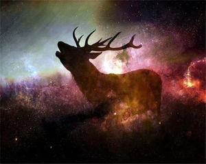 Jigsaw Puzzle 1000 pcs Beautiful Deer Standing In Meadow With Antlers For Adults Stress Relief Puzzle Fun Present
