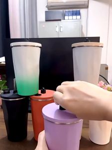 Straw Vacuum Water Bottle 304 Stainless Steel Stainless Steel Tumbler Sport Large Capacity Botol Air Diamond