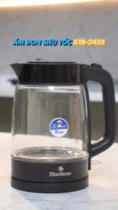 ( 1 ĐỔI 1 TRONG 30 NGÀY ) Ấm Đun Thủy Tinh CHÍNH HÃNG BlueStone KTB-3428 - 1.7Lít - 2200W - Bảo hành chính hãng 2 năm - CasaLux Store