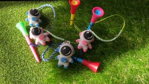 ATZ ทีกอล์ฟการ์ตูน Astronaut 83mm Tee Golf หัวยาง ทีกอล์ฟ การ์ตูน สุ่มสี แพ็ค 1 ชิ้น