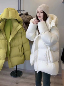 2024 Winter Thickened White Duck down Puffer Jacket Womens Fashionable Versatile Warm Coat New Arrival Commute Style