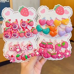 Ikat Rambut Anak Perempuan Beruang Lotso Karet Lucu Kunciran Set isi 10 Fashion Aksesoris HS KCR04