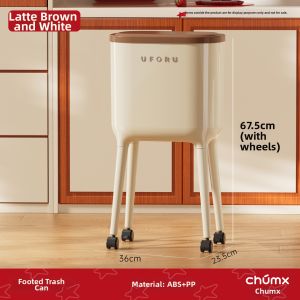 CHUMX | Hands-Free Moveable Garbage Can