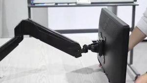 *CLEARANCE* Flight™ Single Ergofly PRO PLUS Monitor Arm LCD Arm Monitor Mount Vesa Monitor Stand Come With 1 x USB 1 x Media Port Dynamic Spring Mechanism International Vesa Compatible 0.5-8kg Cable Management Included