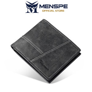 MENSPE Mens Short Wallet Retro Wallet Soft PU Business Wallet Large Capacity Wallet Multi-Card Position Wallets Travel Purses Zipper Coin Pouch ID Credit Cards Holders