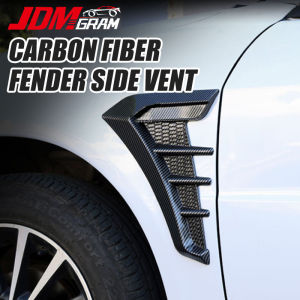 JDMGRAM Sợi Carbon Xe Bên Fender Thông Hơi Bao Viền Đa Năng ABS Đua Luồng Không Khí Dạng Lưới Tản Nhiệt Trang Trí Ngoại Thất Ô Tô Phụ Kiện