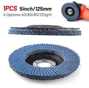 125mm Metal Sanding Flap Discs Angle Grinder Wheels Blade 40/ 60/80/120grit Flap Sanding Disc Angle Grinder Grinding Wheel 5