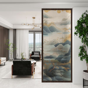 Customized Solid Wood Screen Living Room Entrance Partition Log Changhong Glass Simplicity Modern Ceiling For Home Hallway