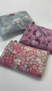 【i.Rumah】 Folding Shopping Bag Eco Bag Simple Save Earth Travel Tote Pouch Reusable Recycle Bag Foldable Grocery Bag