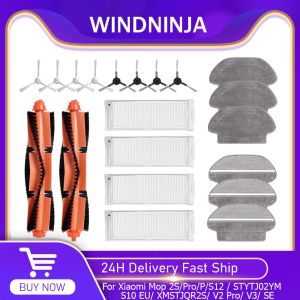 For Xiaomi Mop 2S/Pro/P/S10EU/STYTJ02YM/V3/SE Robot Vacuum Main Side Brush Filter Mop Cloths Accessories For Household Cleaning