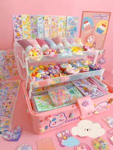 Tatajoy DIY Gantungan Kunci Akrilik & Set Guka Kartun