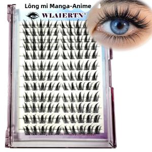 12 Hàng Mi Giả Cosplay 3D Nhọn Tự Làm Cá Nhân Kiểu Manga Mềm Mại Tự Nhiên Anime Dán Mi Làm Thủ Công Trang Điểm