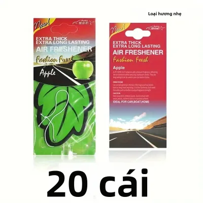 Sáp Thơm Treo Xe Hơi Dạng Giấy Hương Trà Tự Nhiên 3-60 Cái Mùi Vani Hình Lá Phụ Kiện Trang Trí Nội Thất Ô Tô