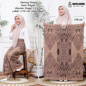 COD - SARUNG BATIK SANTRI PUTRI GOYOR SARUNG SANTUNG PEKALONGAN BATIK SA