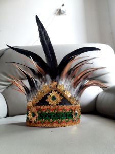 Mahkota Bulu Dayak Hijau Cocok untuk semua Acara