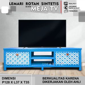 LEMARI RAK 2 LACI MOTIF BATIK / MEJA TV DAN 2 DVD ROTTAN SINTETIS MURAH / LACI PENYIMPANAN BARANG / BOX SINTETIS SERBAGUNA TERBARU 2023