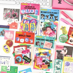 Retro Cute DIY Stickers for Scrapbooking