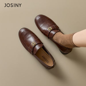 Josiny | Soft Bottom Tea Flower Loafer Shoes