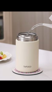 Bình giữ nhiệt đựng thức ăn ủ cháo ủ nhiệt TAFUCO 800ml Inox 316L Warm Dawn Vacuum Food Jar giữ nhiệt 12 - 24 tiếng
