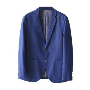 Linen Thin Blazer Suit for Men Autumn