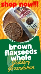 Greendahan Brown Flaxseeds Whole Organic 1kl - Keto Friendly