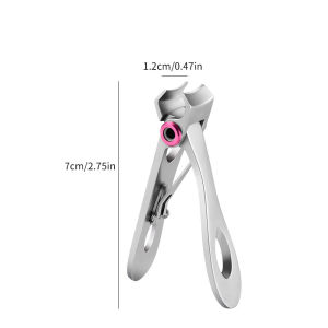Dụng Cụ Cắt Móng Tay Bằng Thép Không Gỉ Có Lỗ Lớn Hai Kích Cỡ Dùng Cho Móng Chân Dày Và Chăm Sóc Móng Tay Dụng Cụ Làm Móng